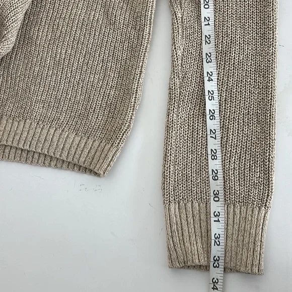 Urban Outfitters Sweater Mens L Beige Turtleneck Quiet Luxury Cottagecore Preppy - Picture 9 of 14